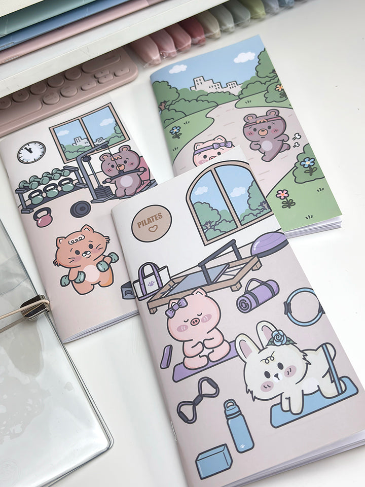 Fitness TN Bundle - Clear cover + 3 TN notebooks