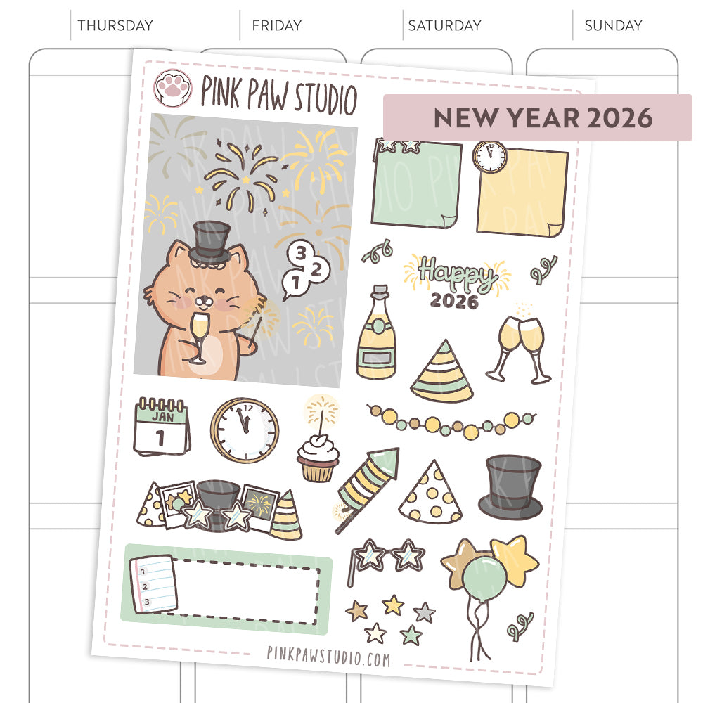 Decoración Año Nuevo 2026 - Kato