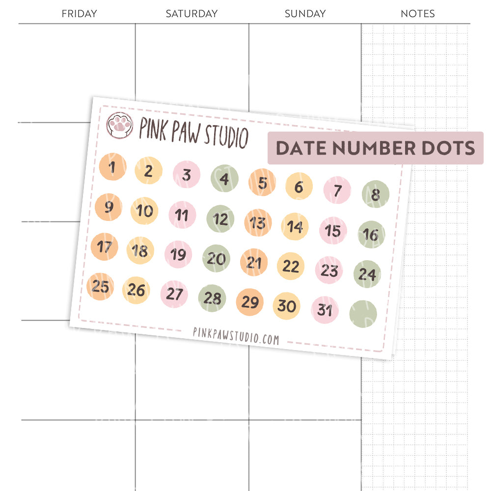 Fecha número puntos - Mi día favorito