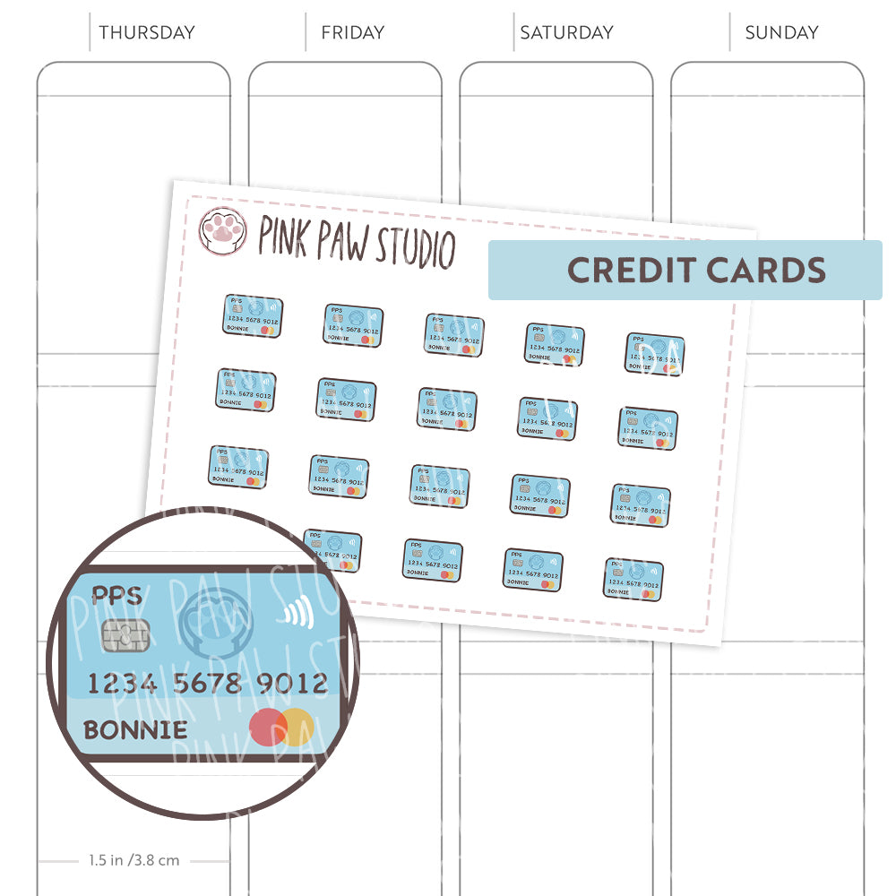Mini tarjetas de crédito - Bonnie