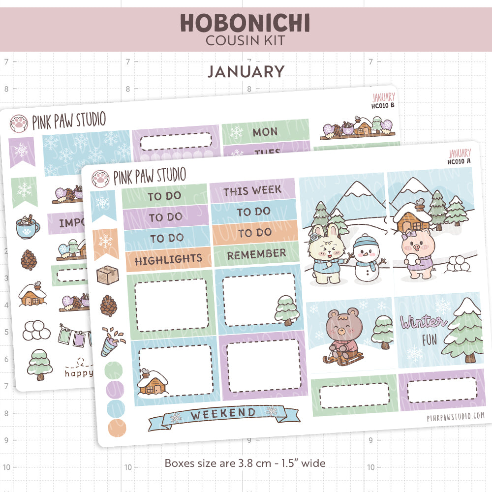 Kit Hobonichi Cousin - Enero