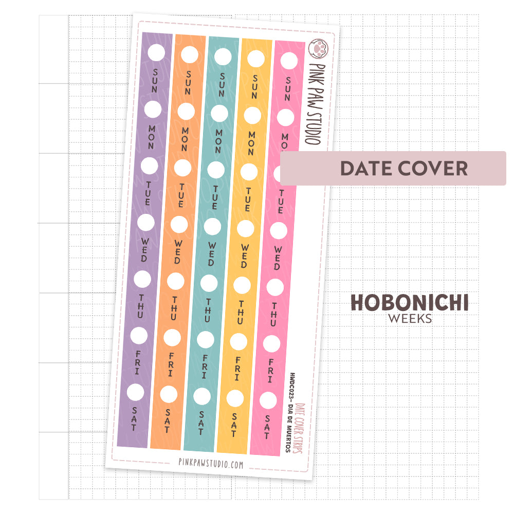 Hobonichi Weeks- Date Covers - November - Dia de Muertos