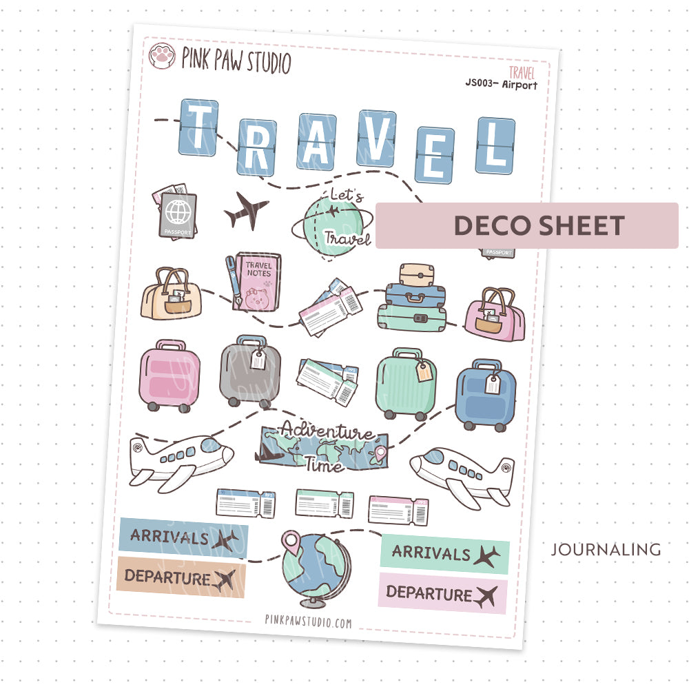 Travel Large stickers - airport