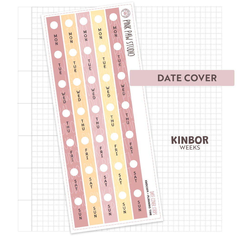 Kinbor Date Covers - Planning Time