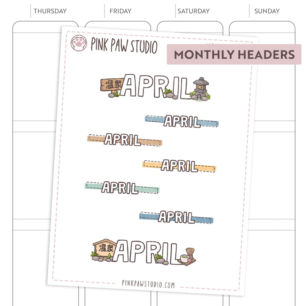 Encabezados mensuales - abril