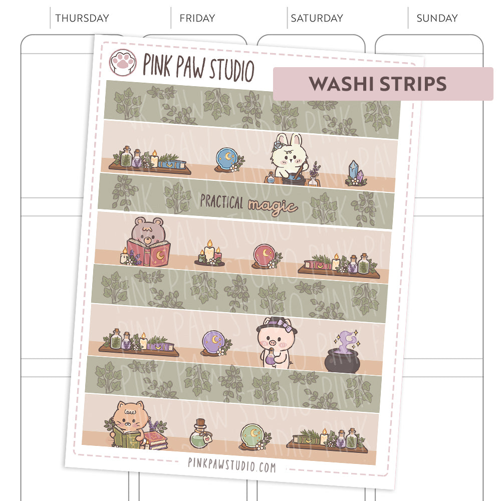 Washi Strips - October- Practical Magic