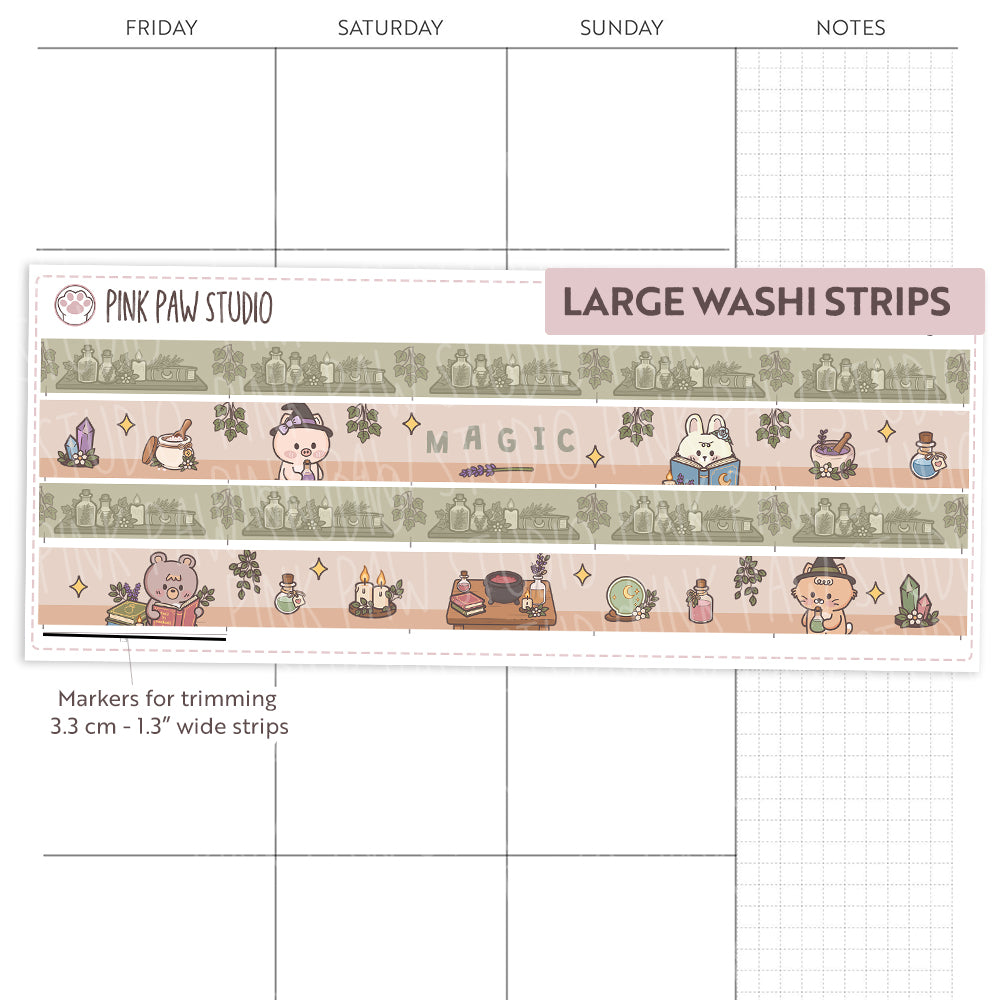 Large Washi Strips - October- Practical Magic
