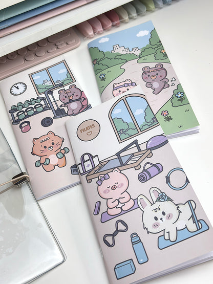 Fitness TN Bundle -  Clear cover + 3 TN notebooks