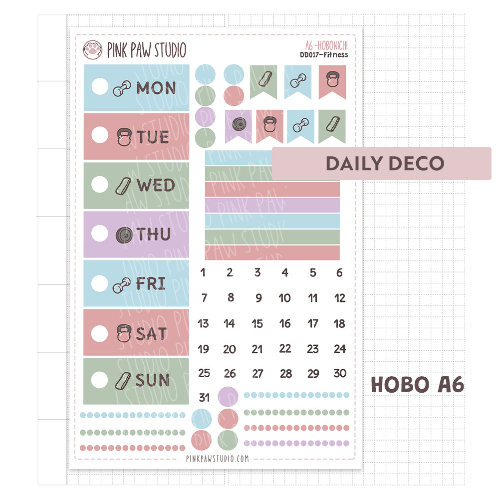 Daily Deco stickers - September- Fitness