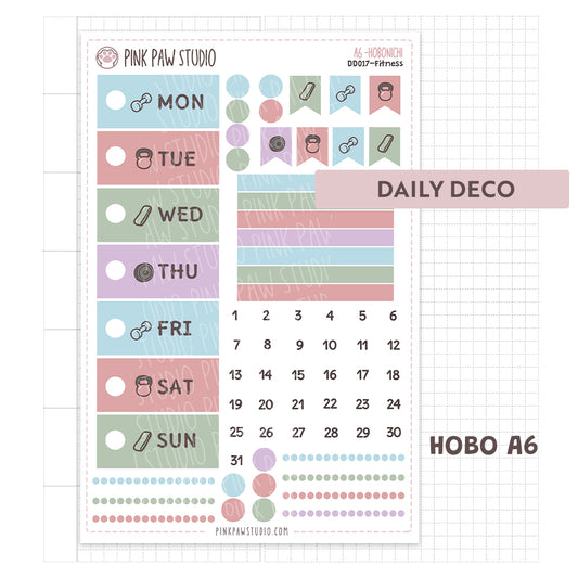 Daily Deco stickers - September- Fitness