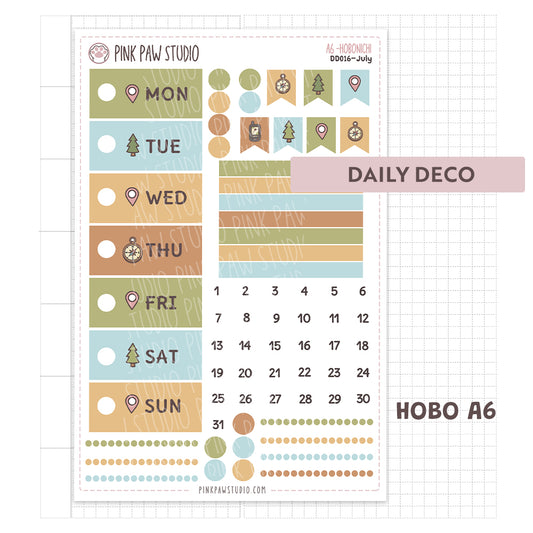 Daily Deco stickers - July