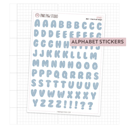 Alphabet Stickers - October - Practical Magic