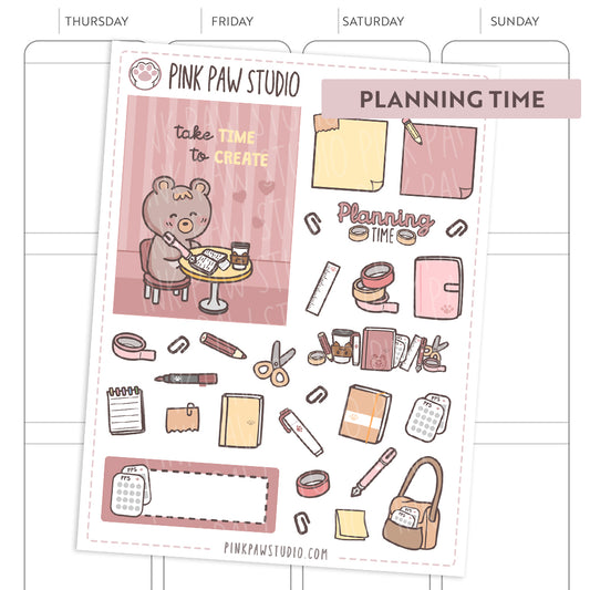 Tiempo de planificación decorativo - Bo