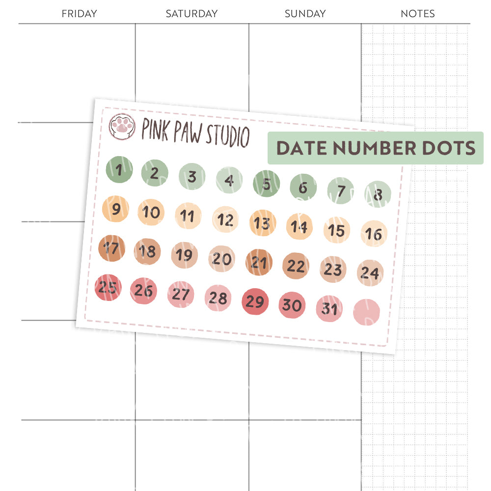 Puntos de fecha - Hora del café