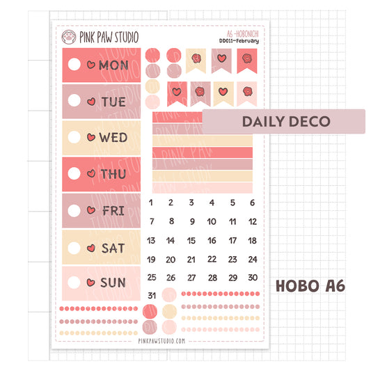 Pegatinas Daily Deco - Febrero