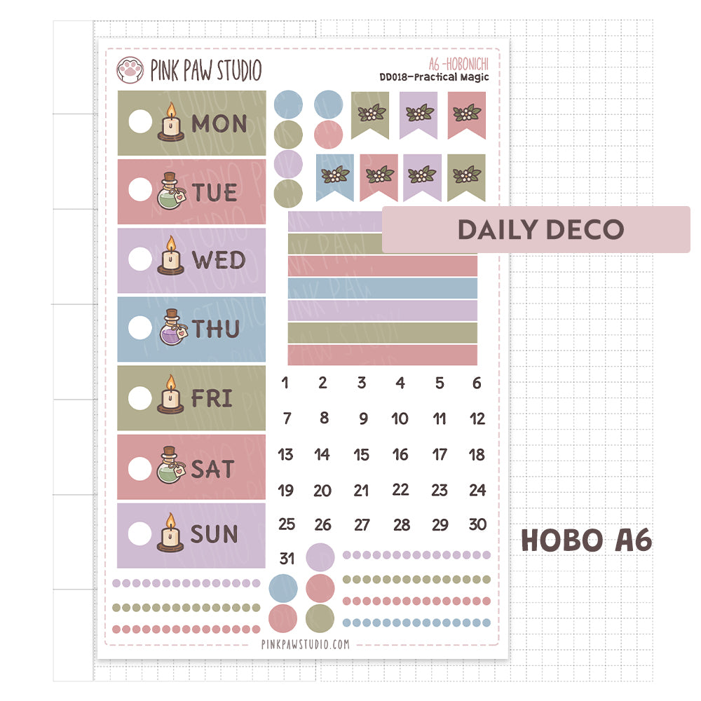 Daily Deco stickers - October - Practical Magic