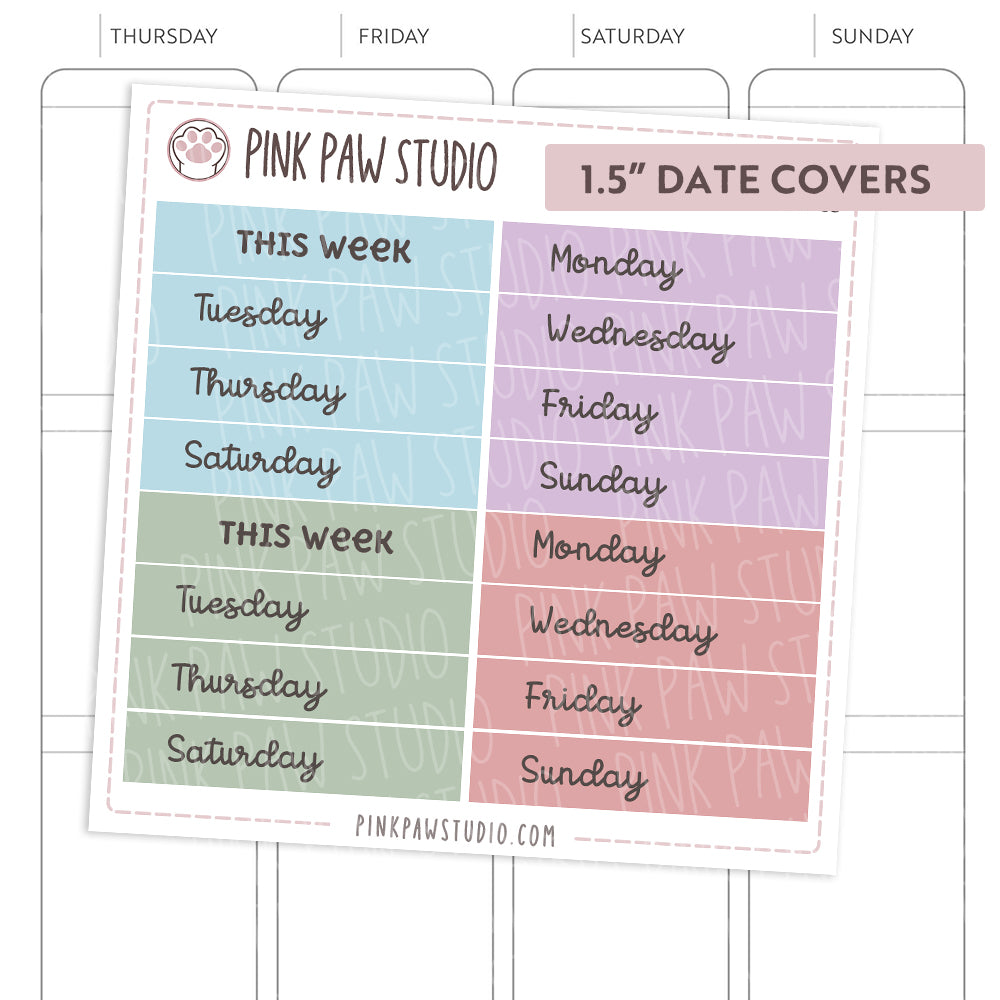 Date Covers - September - Fitness (1.3" & 1.5")