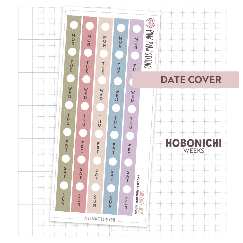 Hobonichi Weeks- Date Covers - October - Practical Magic