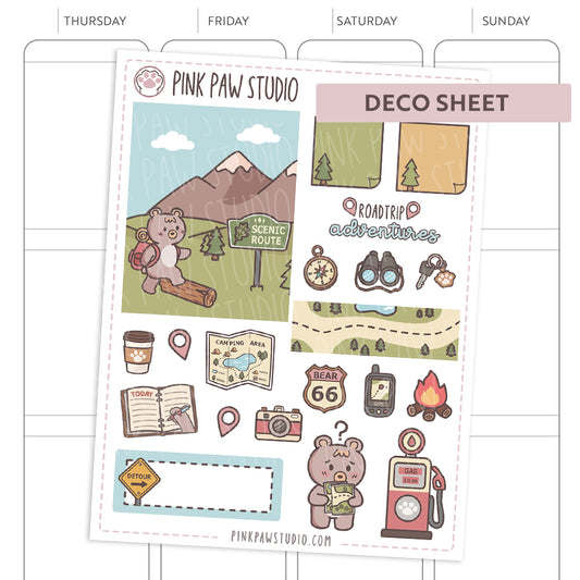 Deco sheet Bo- July - Roadtrip
