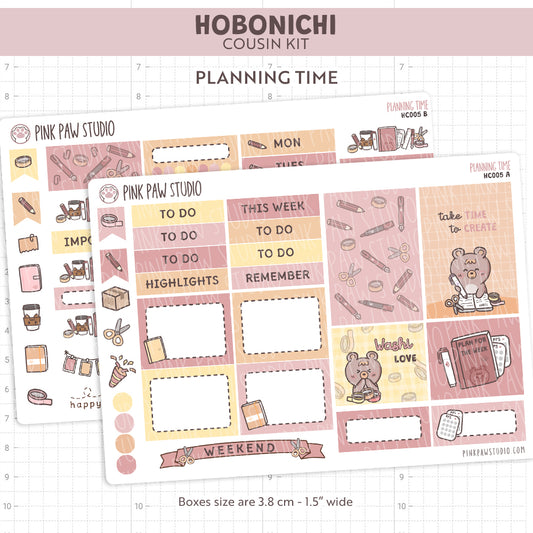 Kit de Hobonichi Cousin para tiempo de planificación