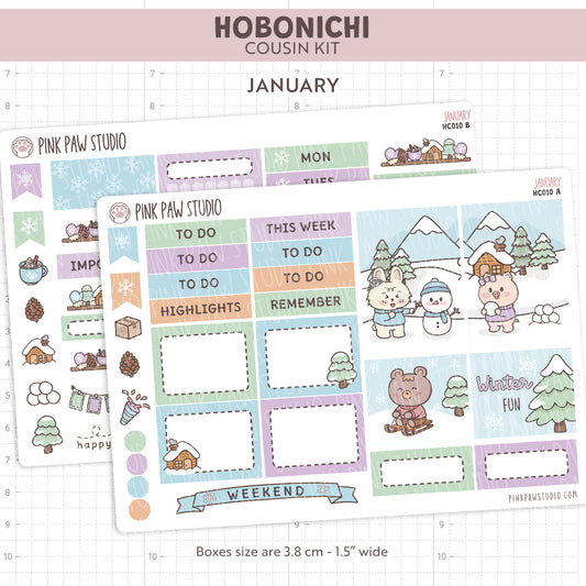 Hobonichi Cousin Kit - January