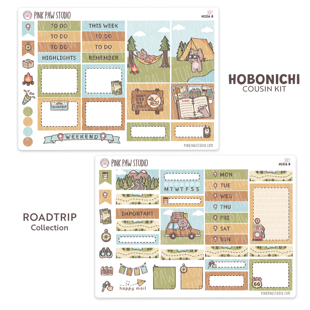 Hobonichi Cousin Kit - July - Roadtrip