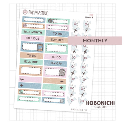 Travel Hobonichi Cousin Monthly
