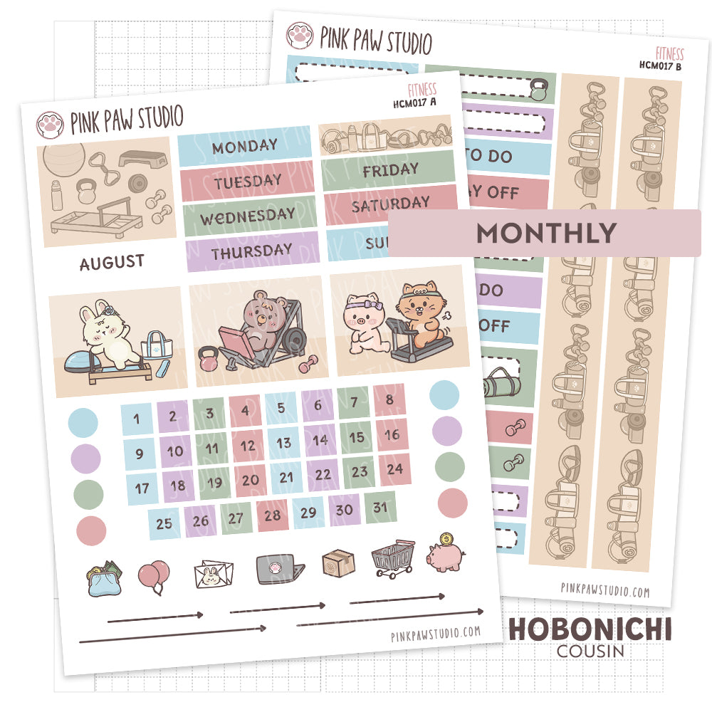 Hobonichi Cousin Monthly- September - Fitness