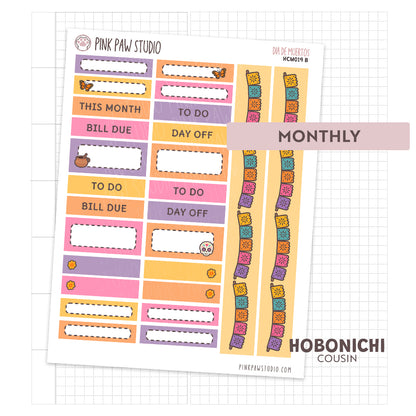 Hobonichi Cousin Monthly Kit- November - Dia de Muertos