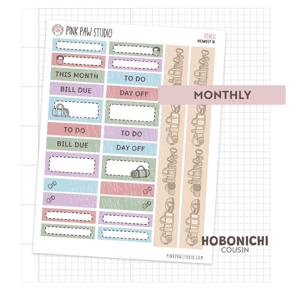 Hobonichi Cousin Monthly- September - Fitness