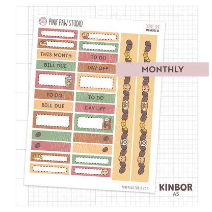 Kinbor A5 Monthly Kit- Coffee Time