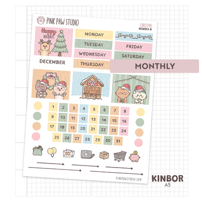 Kinbor A5 Monthly Kit- Christmas