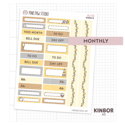 Kinbor A5 Monthly Kit- New Year 2026