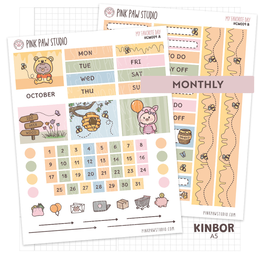 Kinbor A5 Monthly Kit - My Favorite Day