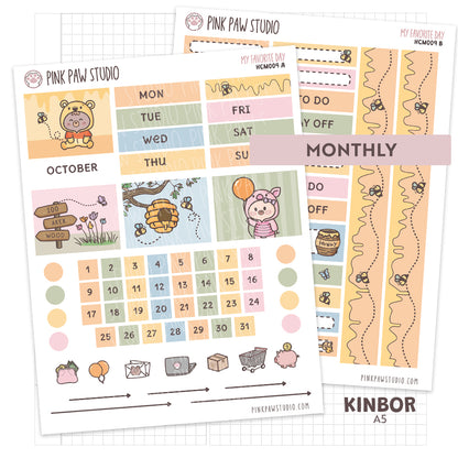 Kinbor A5 Monthly Kit - My Favorite Day