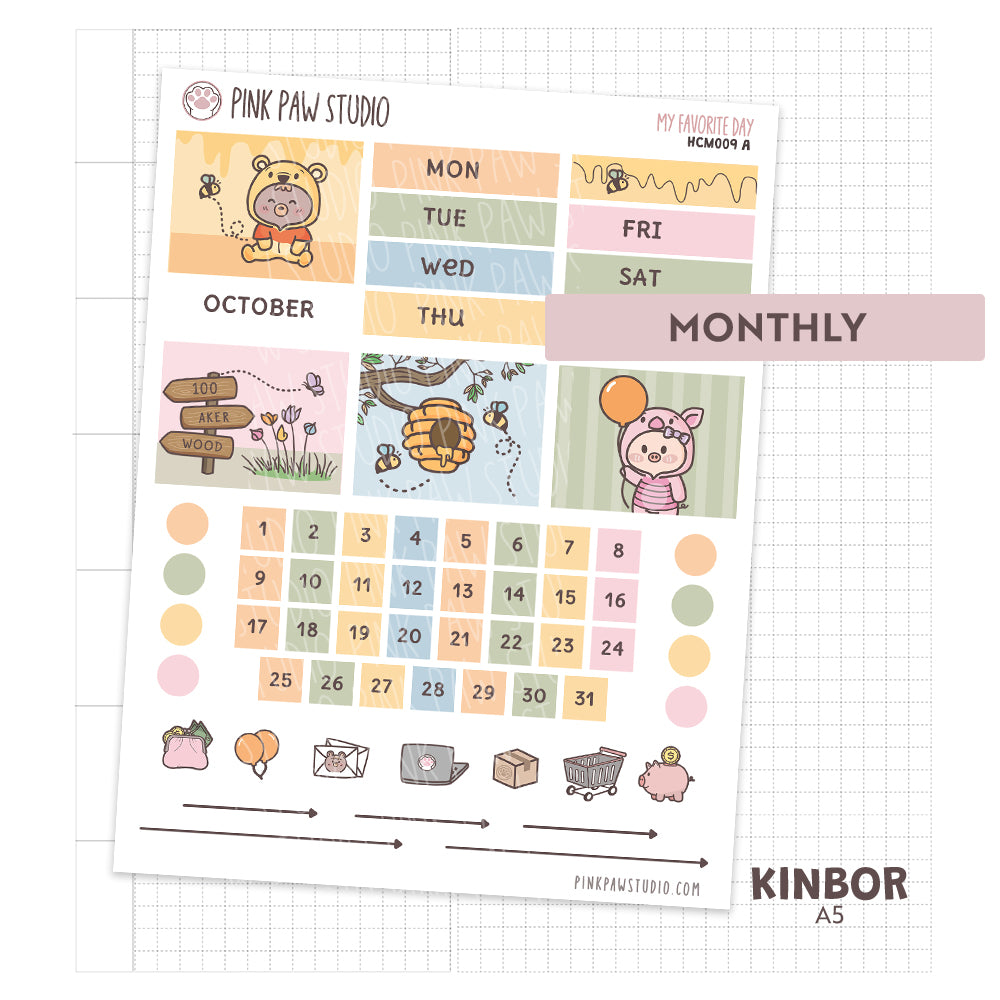 Kinbor A5 Monthly Kit - My Favorite Day