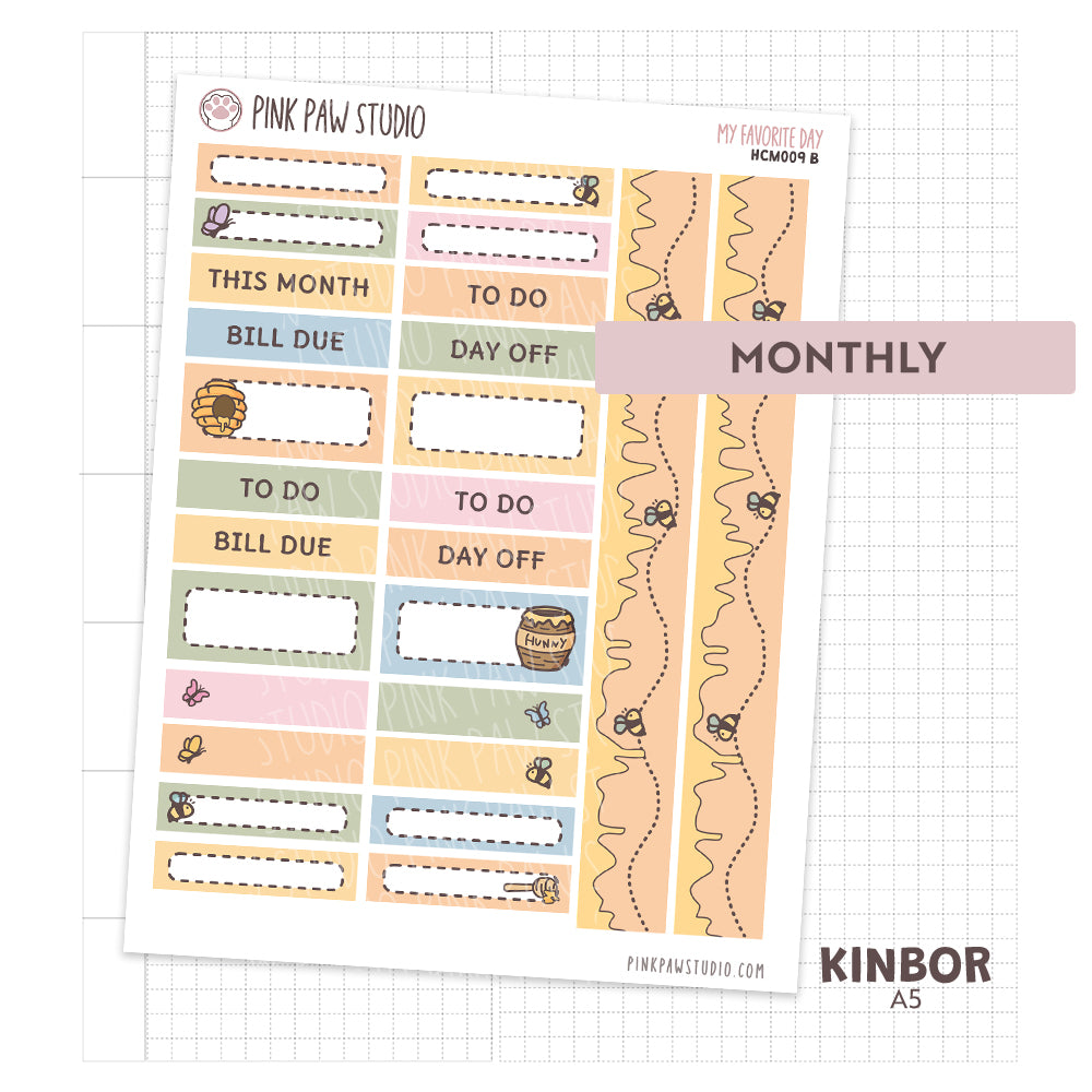 Kinbor A5 Monthly Kit - My Favorite Day