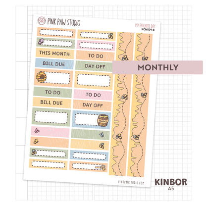 Kinbor A5 Monthly Kit - My Favorite Day
