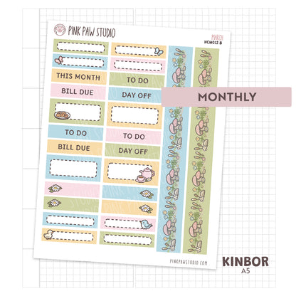 Kinbor A5 Monthly Kit- March - Cottage Life