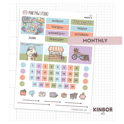Kinbor A5 Monthly Kit- June - Farmers Market