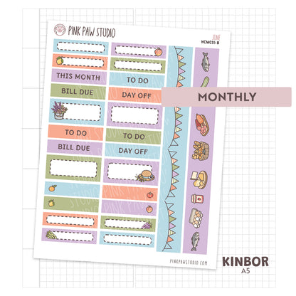 Kinbor A5 Monthly Kit- June - Farmers Market