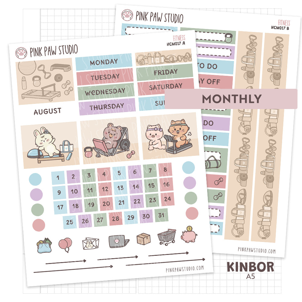 Kinbor A5 Monthly Kit- September - Fitness