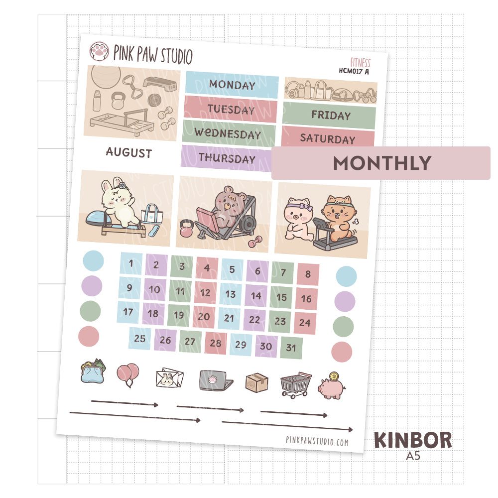 Kinbor A5 Monthly Kit- September - Fitness
