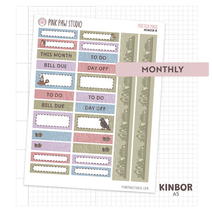 Kinbor A5 Monthly Kit- October- Practical Magic