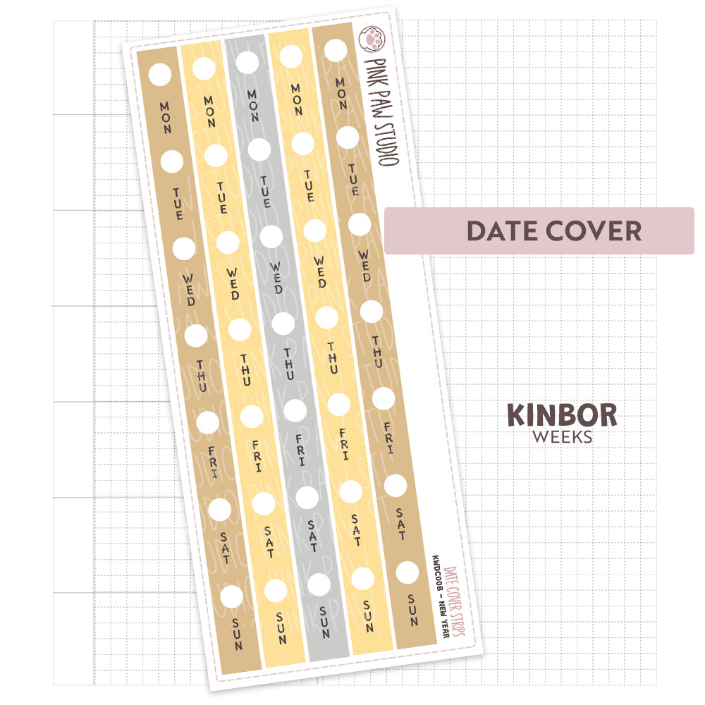 Kinbor Date Covers - New Year