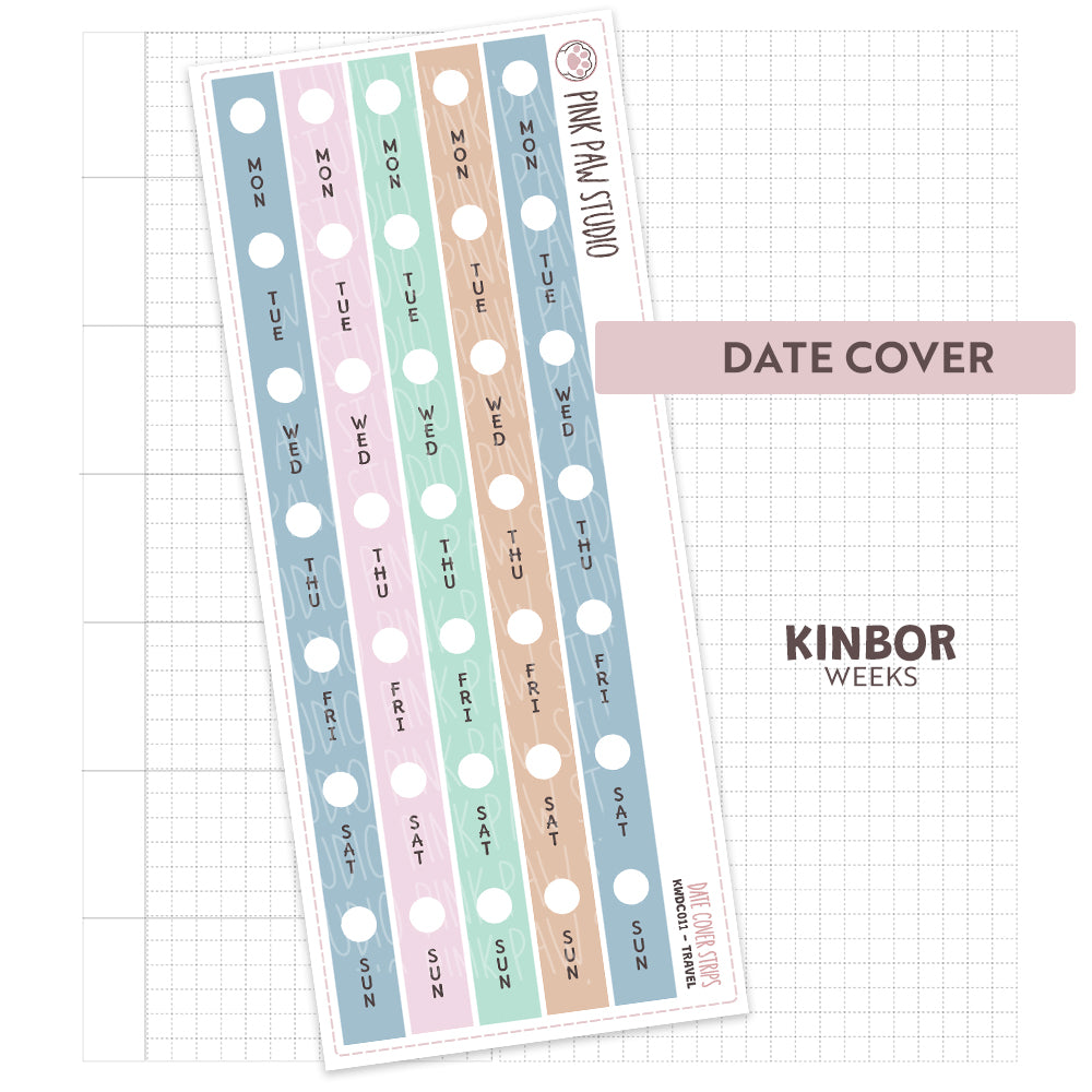 Kinbor Date Covers - August - Travel