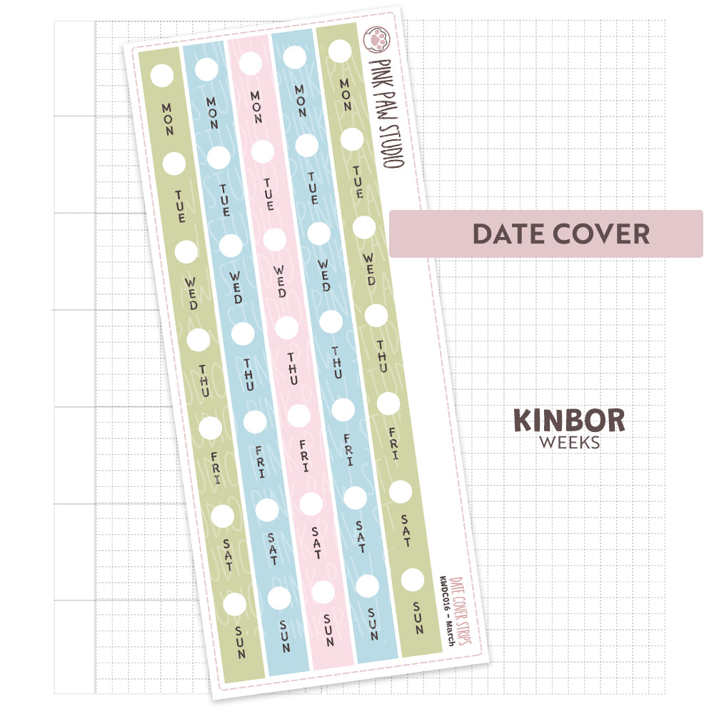 Kinbor Date Covers - Marzo
