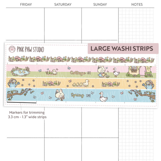 Grandes tiras de Washi - marzo