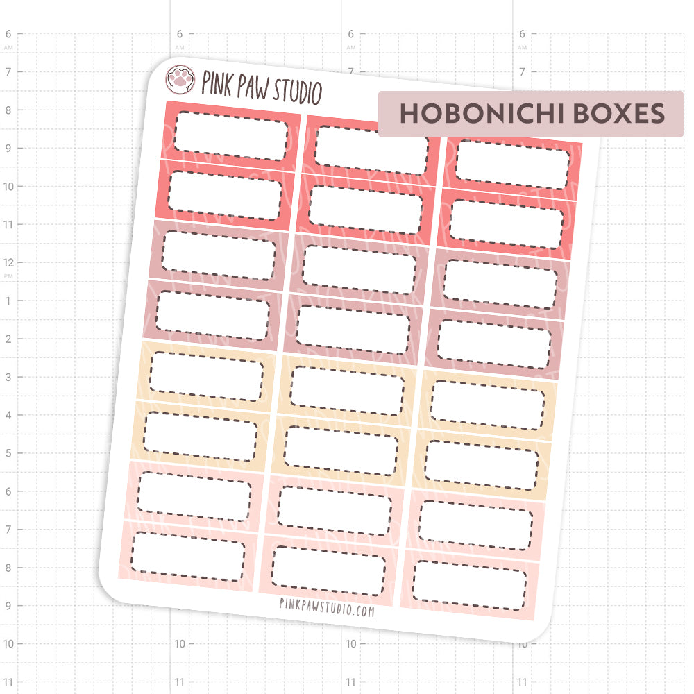Hobonichi Cousin boxes - February