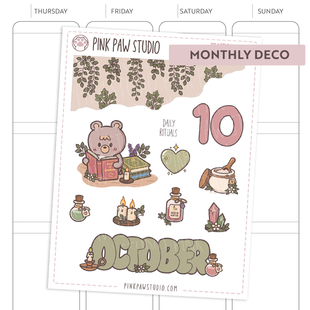 Pegatinas decorativas mensuales - Junio